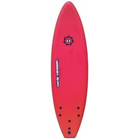 Liquid Shredder Liquid Shredder 6 ft. FSE EPS-PE Soft Surf Board; Red 6ft FSE SB Red